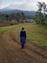 Jesca on her way to school