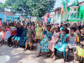 Soap distribution on global handwashing day