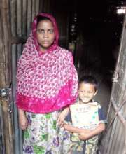 Rakib, with his mom
