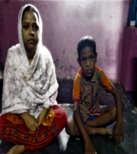 Jumman with his mom