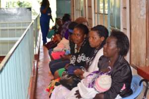 Patients outside  HopeCore's Office clinic