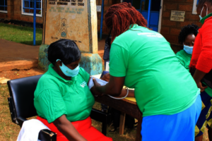 Training CHVs on checking Blood Pressure