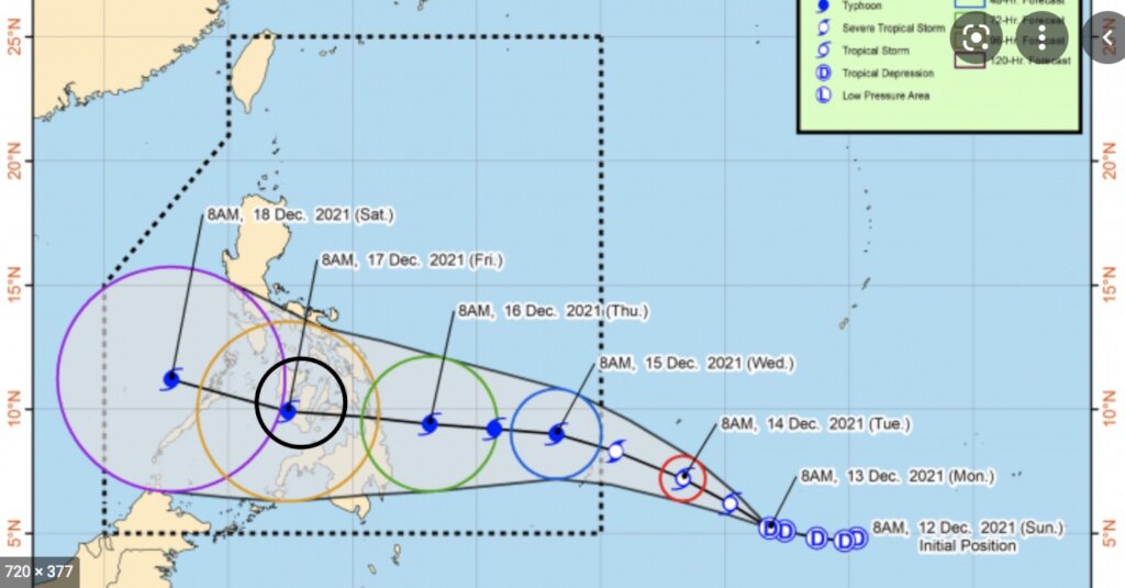 typhoon odette path image highlighting neg or