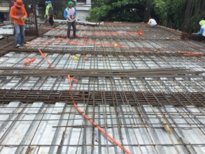 the science wing partial flooring