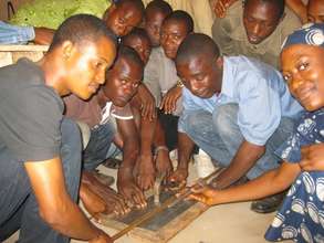 The team at work