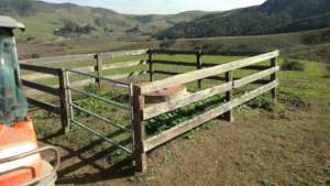 New fence and gate for 20,000-gallon water cistern