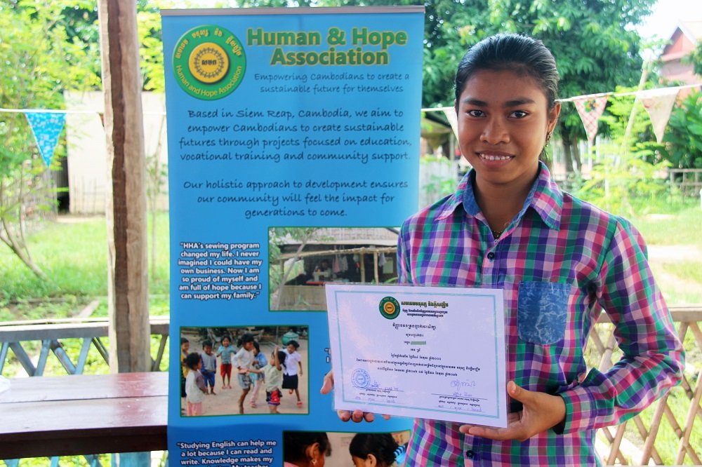 Provide Sewing Training to a Woman in Cambodia