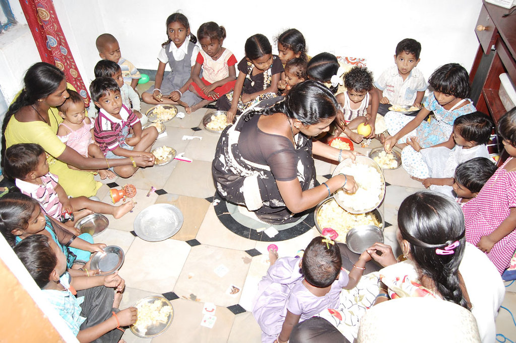 Provide Mid-day Meals for Poor Children in Creches