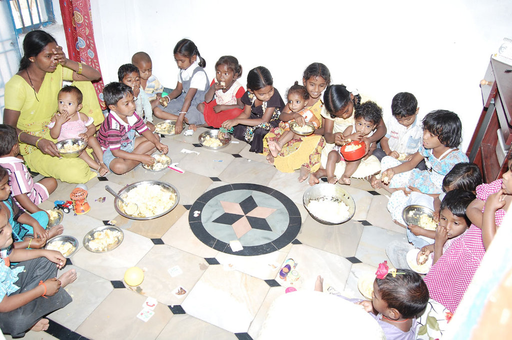 Provide Mid-day Meals for Poor Children in Creches