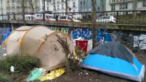 Tents in Paris