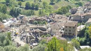 Arquata del Tronto after the earthquake