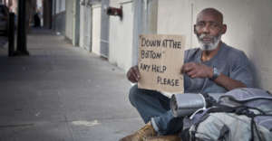 Homeless Army Veteran needs food