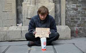 Homeless Veteran begs for help