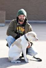Jonathan and his dog Sammy