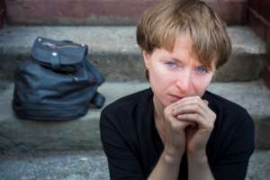 Homeless female Veteran