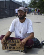 Homeless Veteran in need