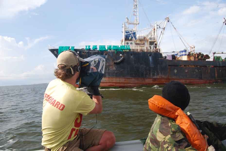 Filming Illegal Pirate Trawlers