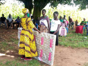 6th Grader, Beatrice, Receiving Exam Award