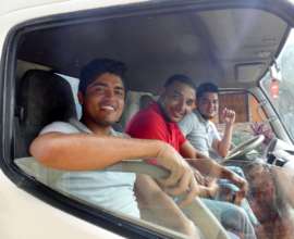 Our truck drivers, so happy to help!