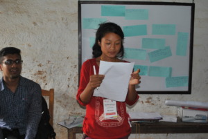 Rita receiving leadership lesson