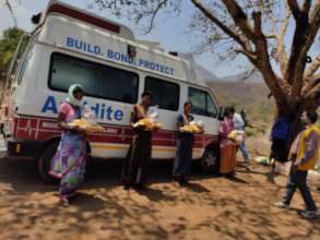 Distribution of DryRation to lockdown affected