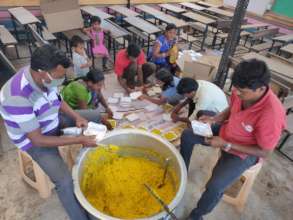 Play school converted into a community kitchen