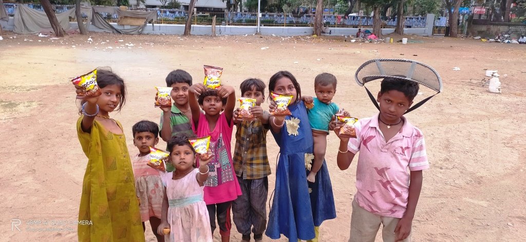 Street Children given clothes/toys last month