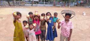 Street Children given clothes/toys last month