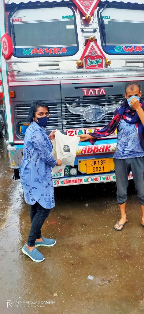 Gave Wellness/safety kits to 300 Truck drivers