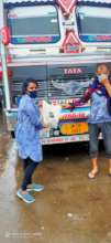 Gave Wellness/safety kits to 300 Truck drivers