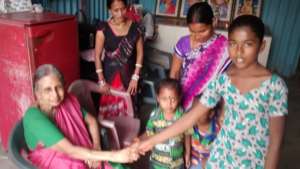 Ms Jayamma, 81yrs on her Birthday at our CL Center