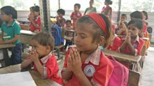 School Prayer session by Tiny-Tots