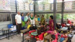 Mrs Khatri celebrating her 60th Bday with tinytots