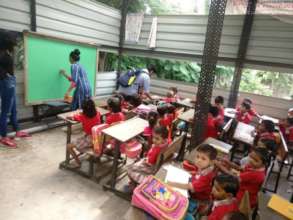 Rotaract students engaging our children