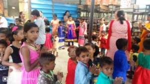 Marginalized community Children enjoying the dance
