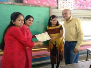 Recognizing our well-wishers with a certificate