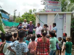 Felicitation of Chief Guest- Toliet Inauguration