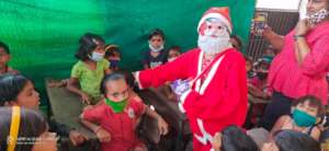 Christmas celebration with tiny-tots