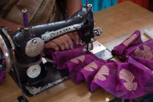 A sewing machine