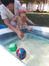 Adela Enjoying the Pool