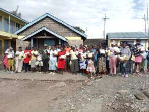 Distribution of food rations to families