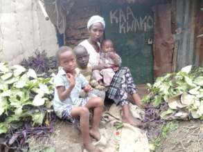 One of our families in the slum of Dandora