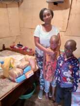 Distribution of food rations to families