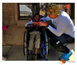Bonginkosi receiving the gift of movement