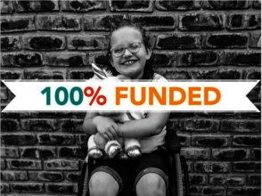 Lanne's wheelchair is 100% Funded