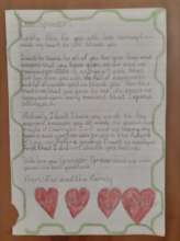 Thank you letter from Fiso to YOU!