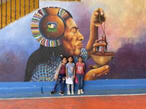 Students on a culture walk of San Juan