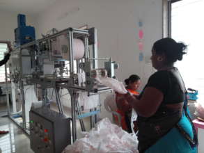 The new machine in action
