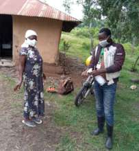 Trees Staff Visits Farmer w/ Social Distancing