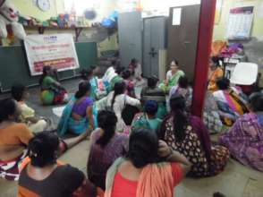 Session on personal hygiene during monthly meeting